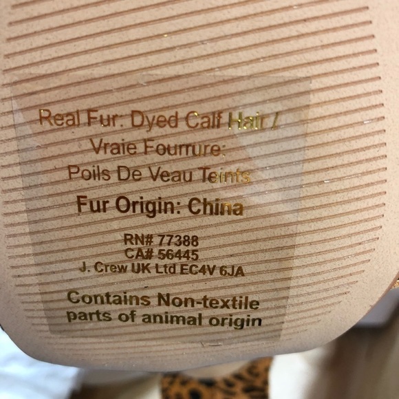 Madewell Brown Liv Leopard Calf Hair Sandals 7 - Picture 5 of 8